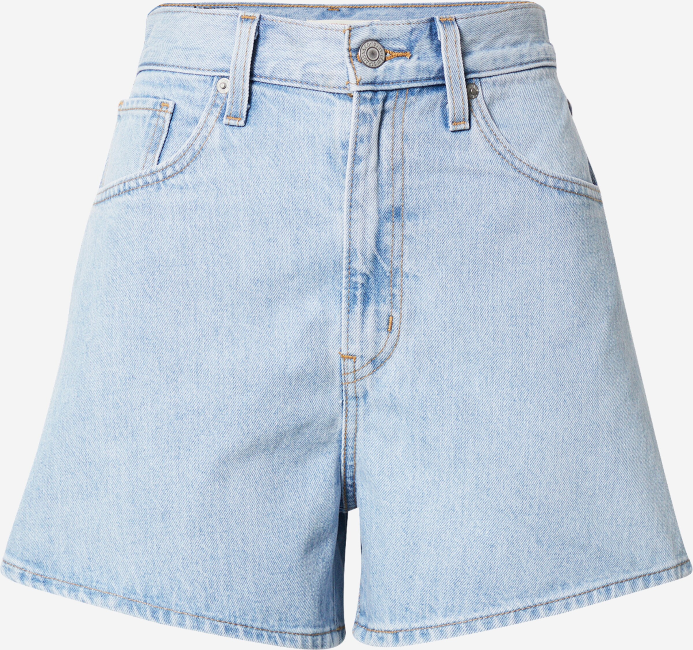 LEVI'S ® Regular Jeans 'High Waisted Mom Short' in Blue Denim