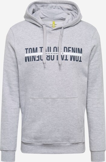 TOM TAILOR DENIM Sweatshirt in graphit / graumeliert / weiß, Produktansicht