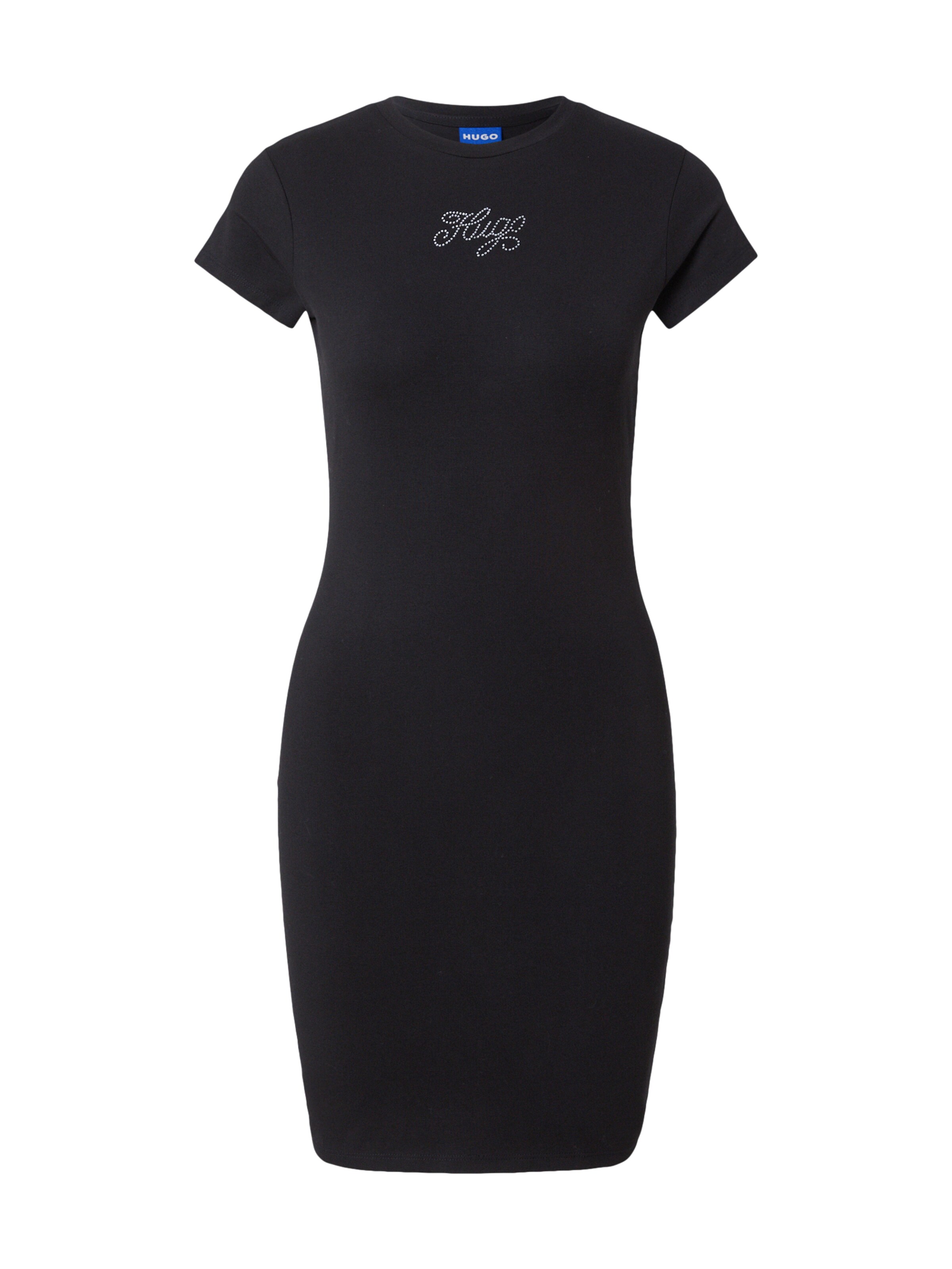 HUGO Φόρεμα 'Nalix_B' σε μαύρο: μπροστά