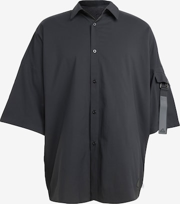ADIDAS SPORTSWEAR Comfort fit Functioneel overhemd 'City Escape Premium' in Zwart: voorkant