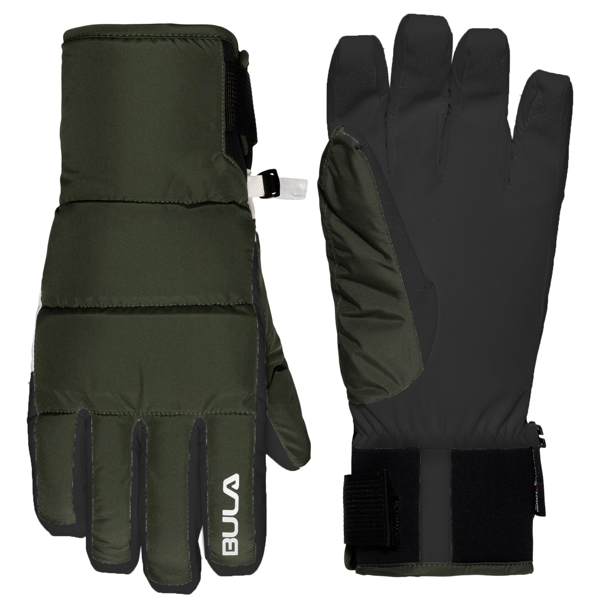 BULA Athletic Gloves 'Piste' in Green: front