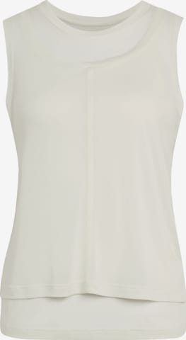 ADIDAS SPORTSWEAR - Top deportivo 'Soft Lux' en blanco: frente