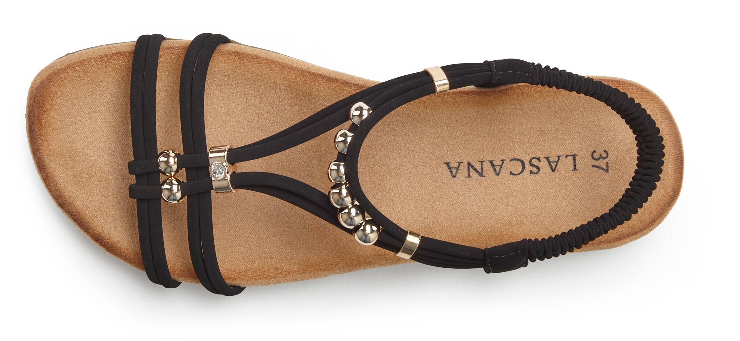 LASCANA Strap Sandals in Black