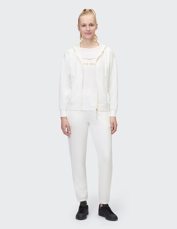 VENICE BEACH Zip-Up Hoodie in White