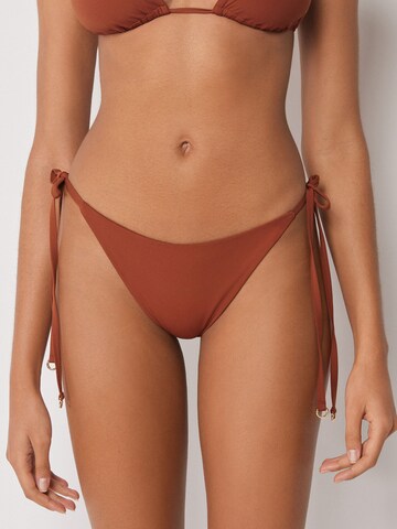 CALZEDONIA Bikini Bottoms 'Premium Fit' in Brown: front