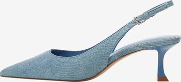 Escarpins 'Rory1' MANGO en bleu : devant