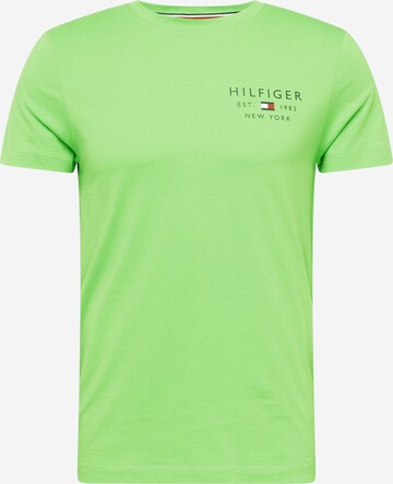 Maglietta di TOMMY HILFIGER in verde: frontale