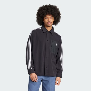 ADIDAS ORIGINALS - Chaqueta polar 'Adicolor' en negro: frente