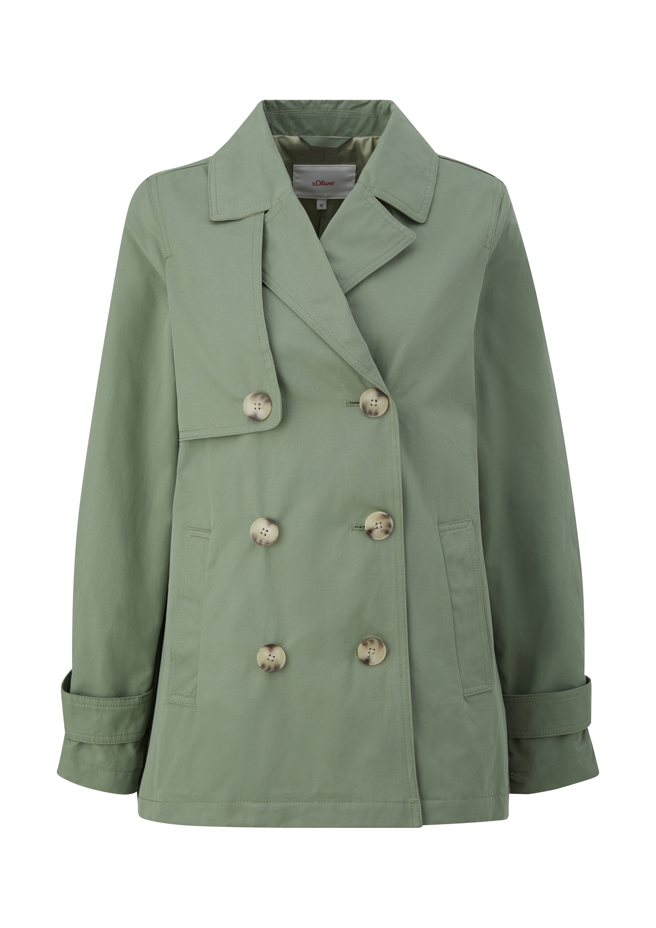s.Oliver Manteau mi-saison en olive, Vue avec produit