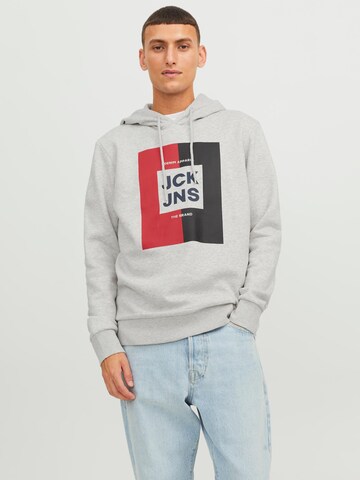 JACK & JONES Sweatshirt 'JJOscar' in Grau: Vorderseite