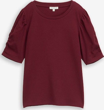 Tricou de la TOM TAILOR pe roșu: față