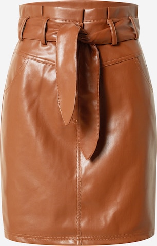 Esqualo Skirt in Brown: front