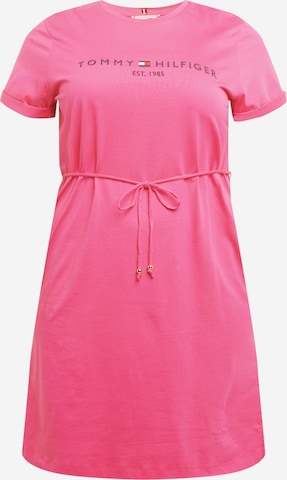 Tommy Hilfiger Curve Kleid in Pink: front