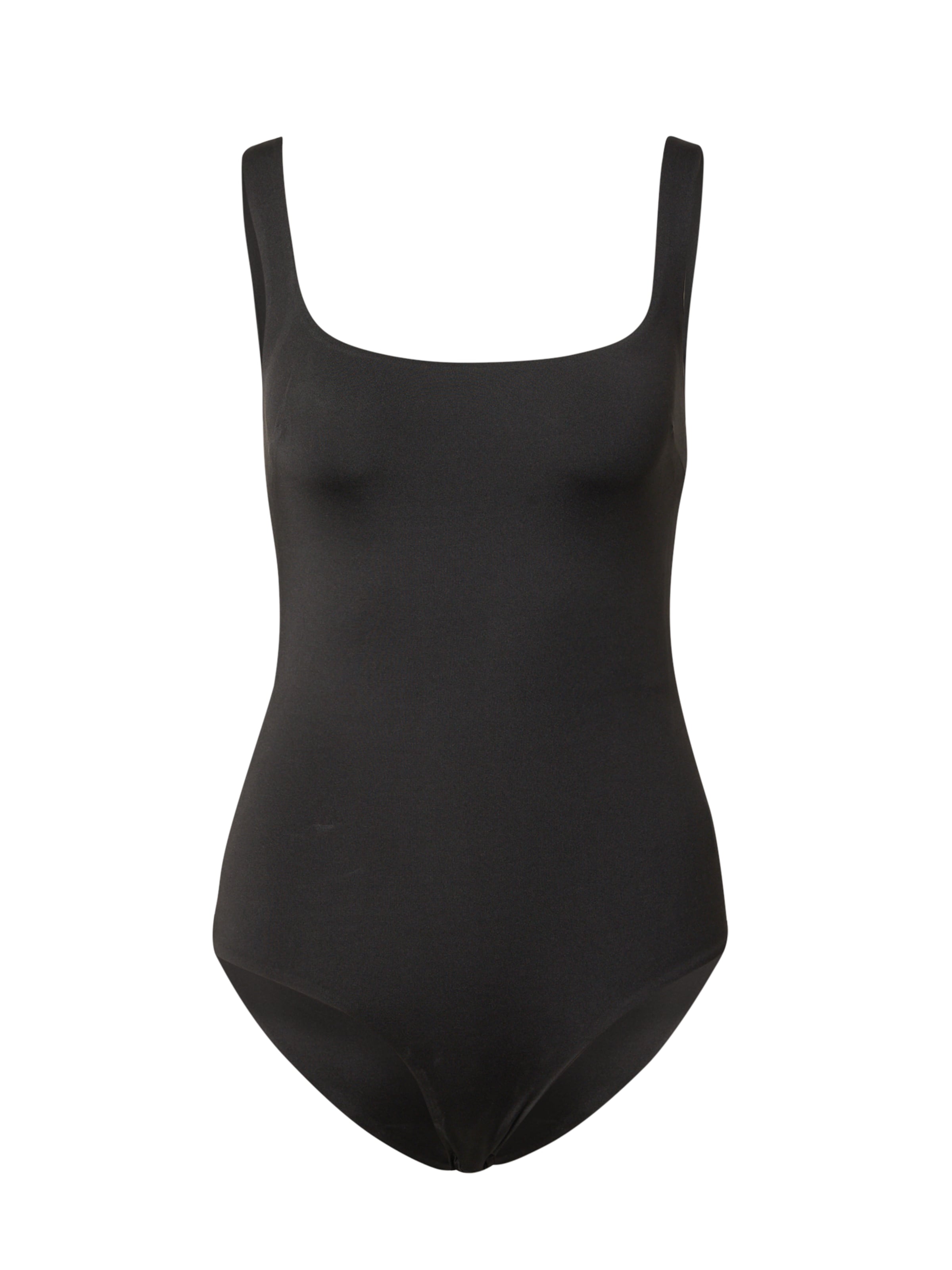 Nasty Gal T-shirtbody i svart: framsida