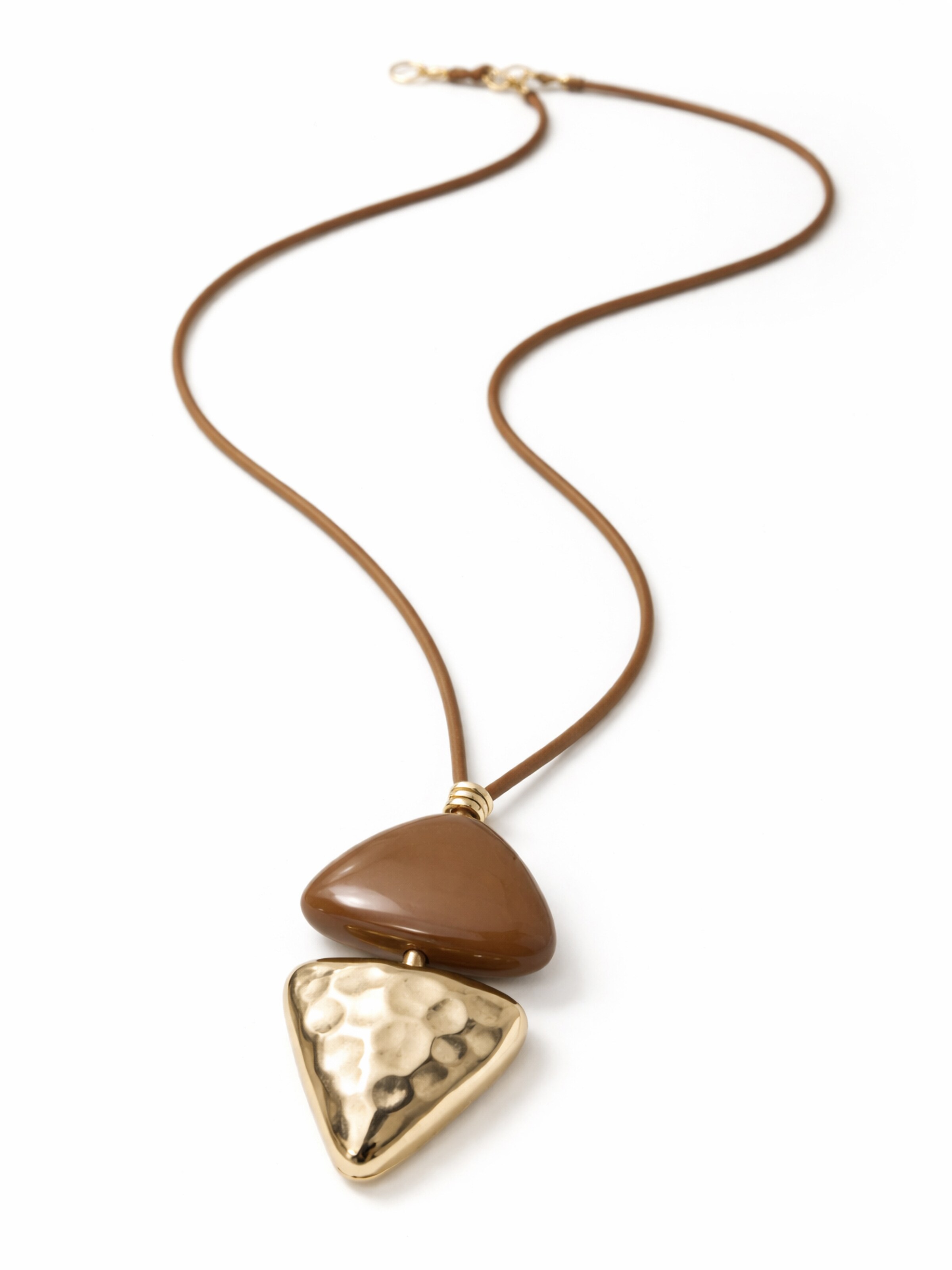 COLLEZIONE ALESSANDRO Necklace 'Beate' in Brown: front