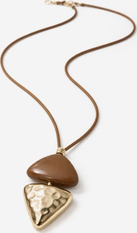 COLLEZIONE ALESSANDRO Necklace 'Beate' in Brown: front