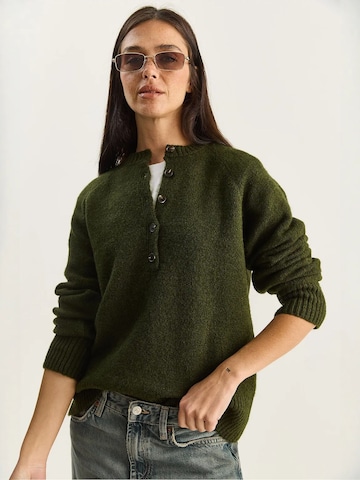 Bianco Lucci Pullover in Grün