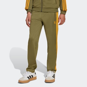 ADIDAS ORIGINALS Regular Pants 'Adicolor Firebird' in Green: front