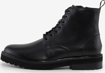 STRELLSON Lace-Up Boots in Black: front