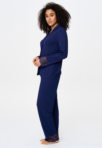 LingaDore Pyjama in Blau