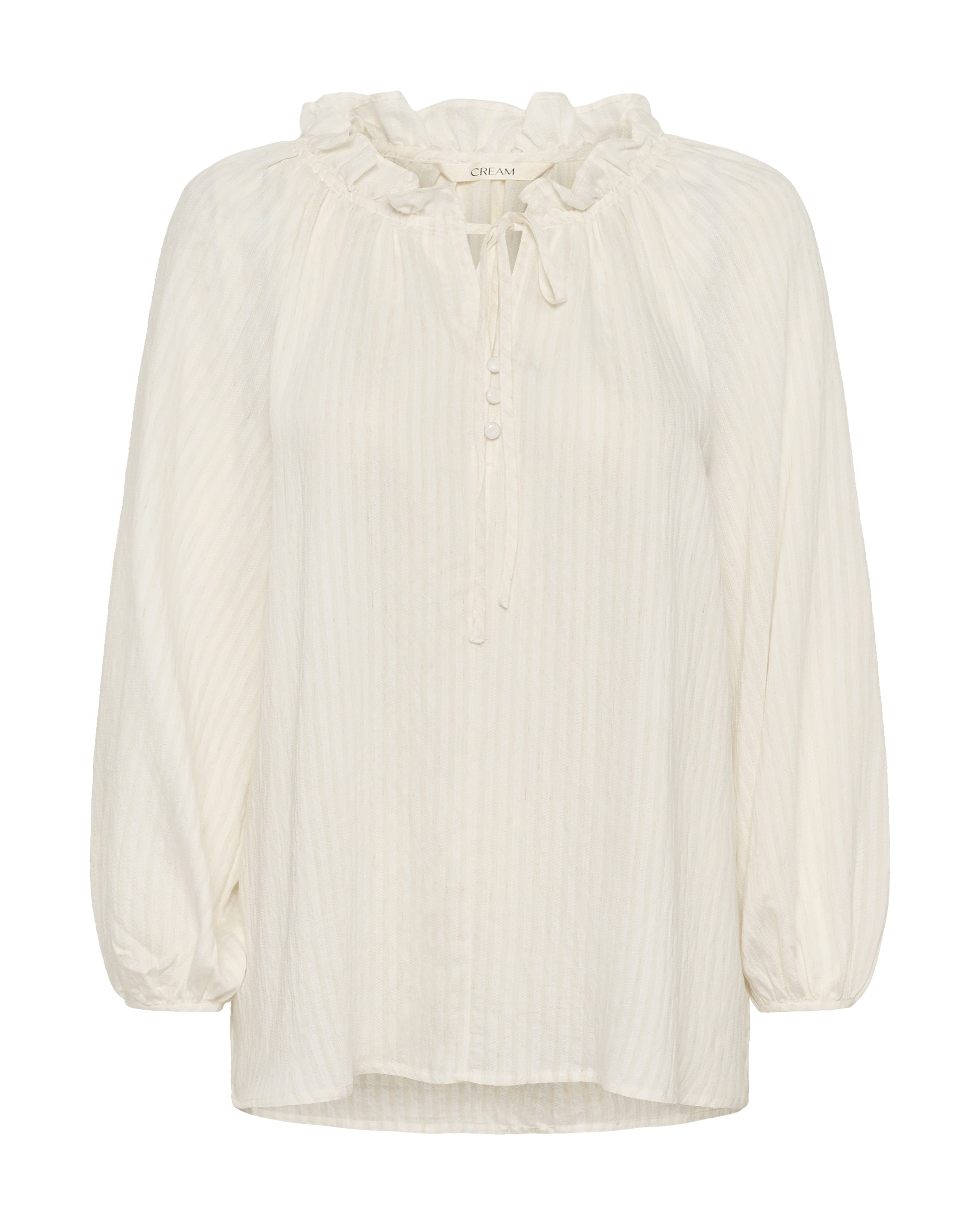 Chemisier 'Oma' Cream en blanc : devant