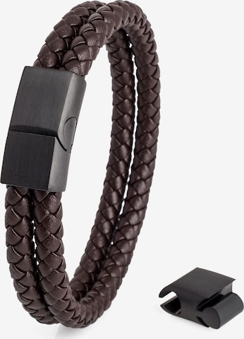 Akitsune Armband 'Simplicitas' in Braun: Vorderseite