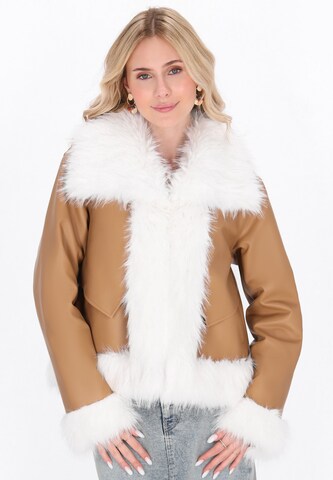 Veste d’hiver 'Fashion Look' IZIA en marron : devant