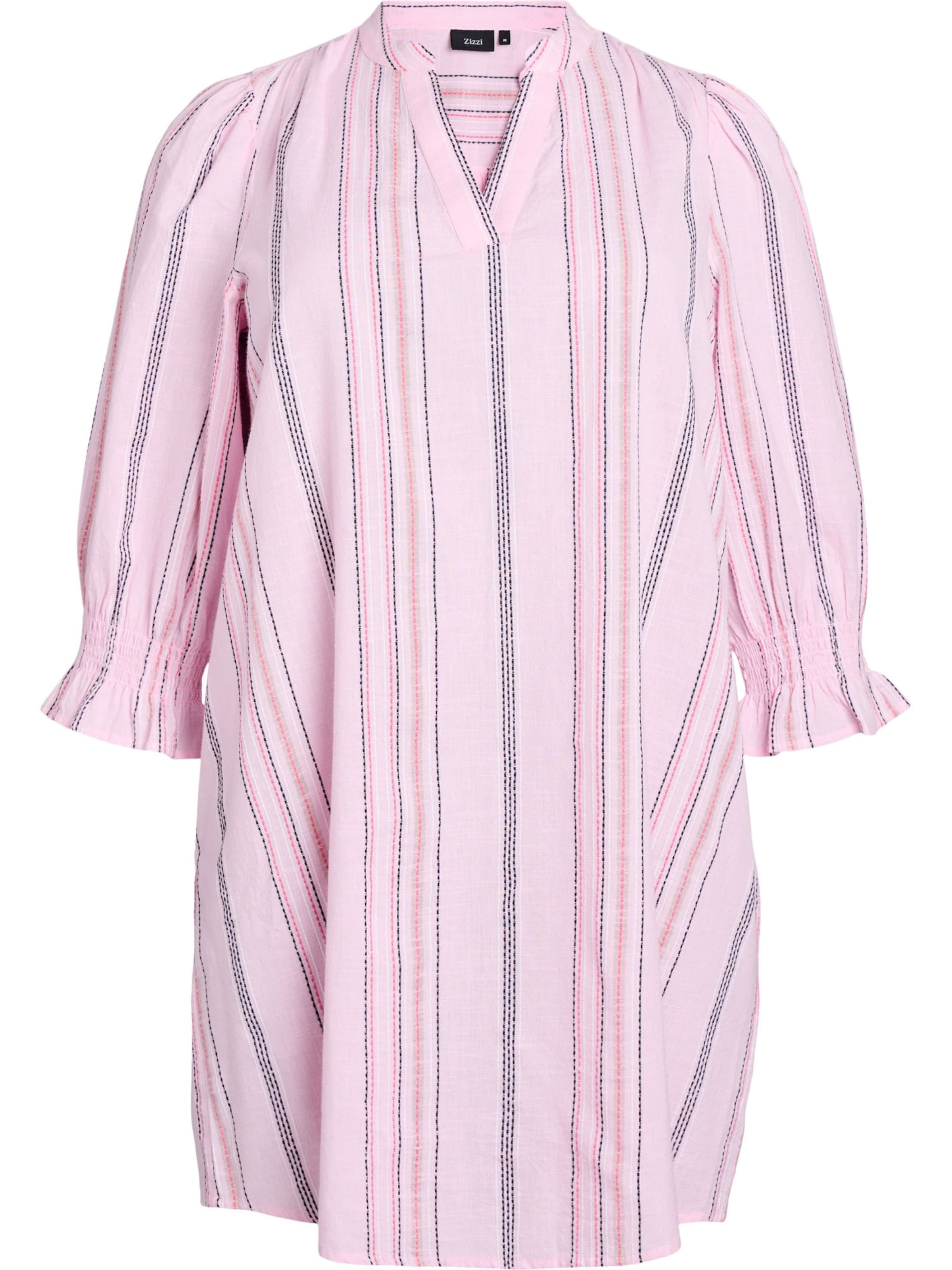 Zizzi Košilové šaty 'EMILIO' – fialová: přední strana