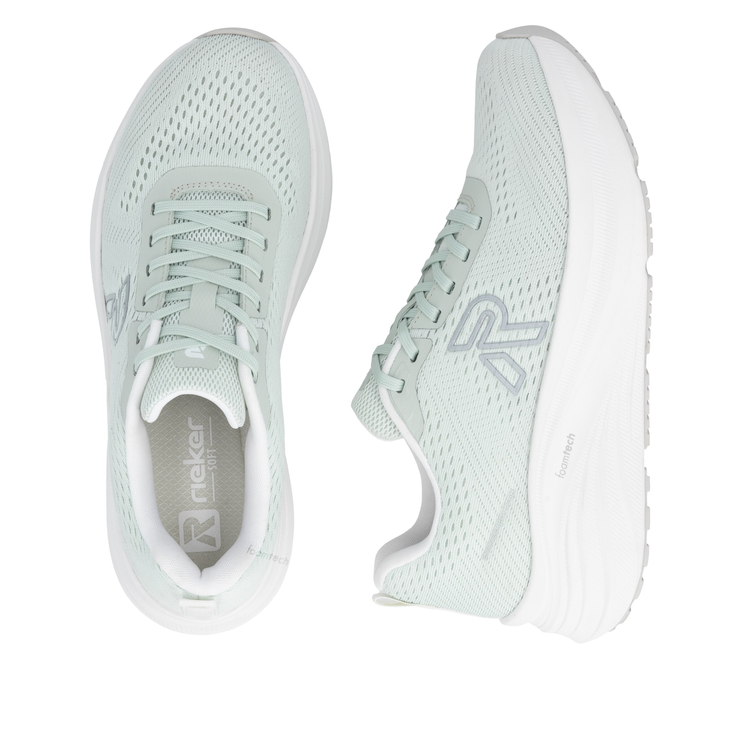 Rieker Sport Platform trainers in Green