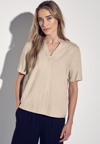 STREET ONE Blouse in Beige: front