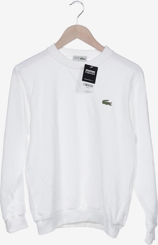 LACOSTE Sweater S in Weiß: Vorderseite