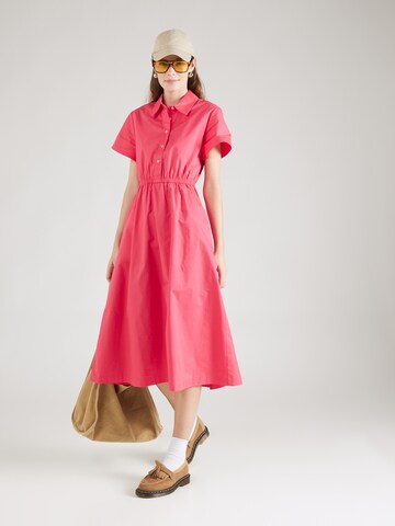 UNITED COLORS OF BENETTON Платье-рубашка в Ярко-розовый