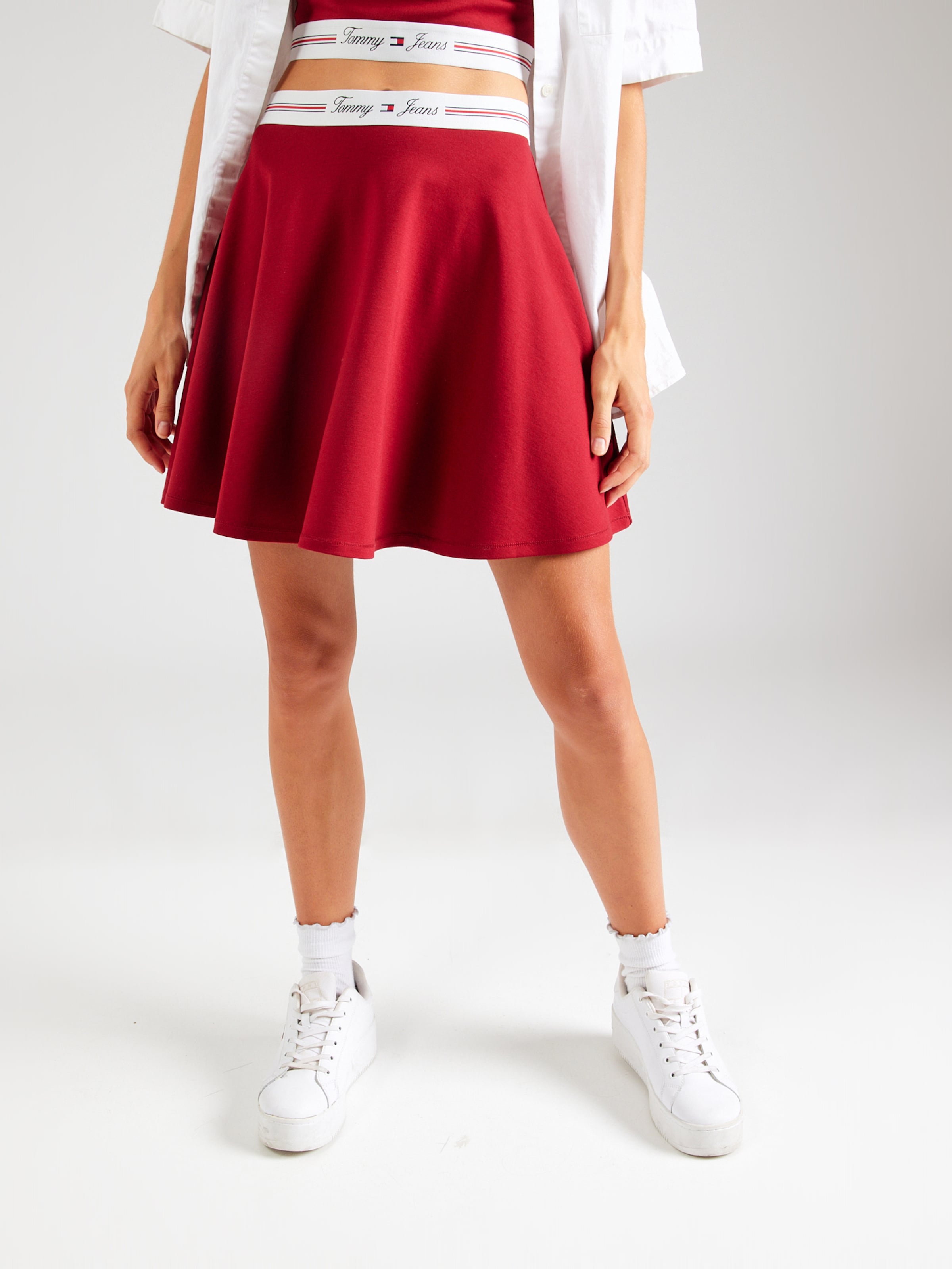 Tommy Jeans Skirt in Red ABOUT YOU