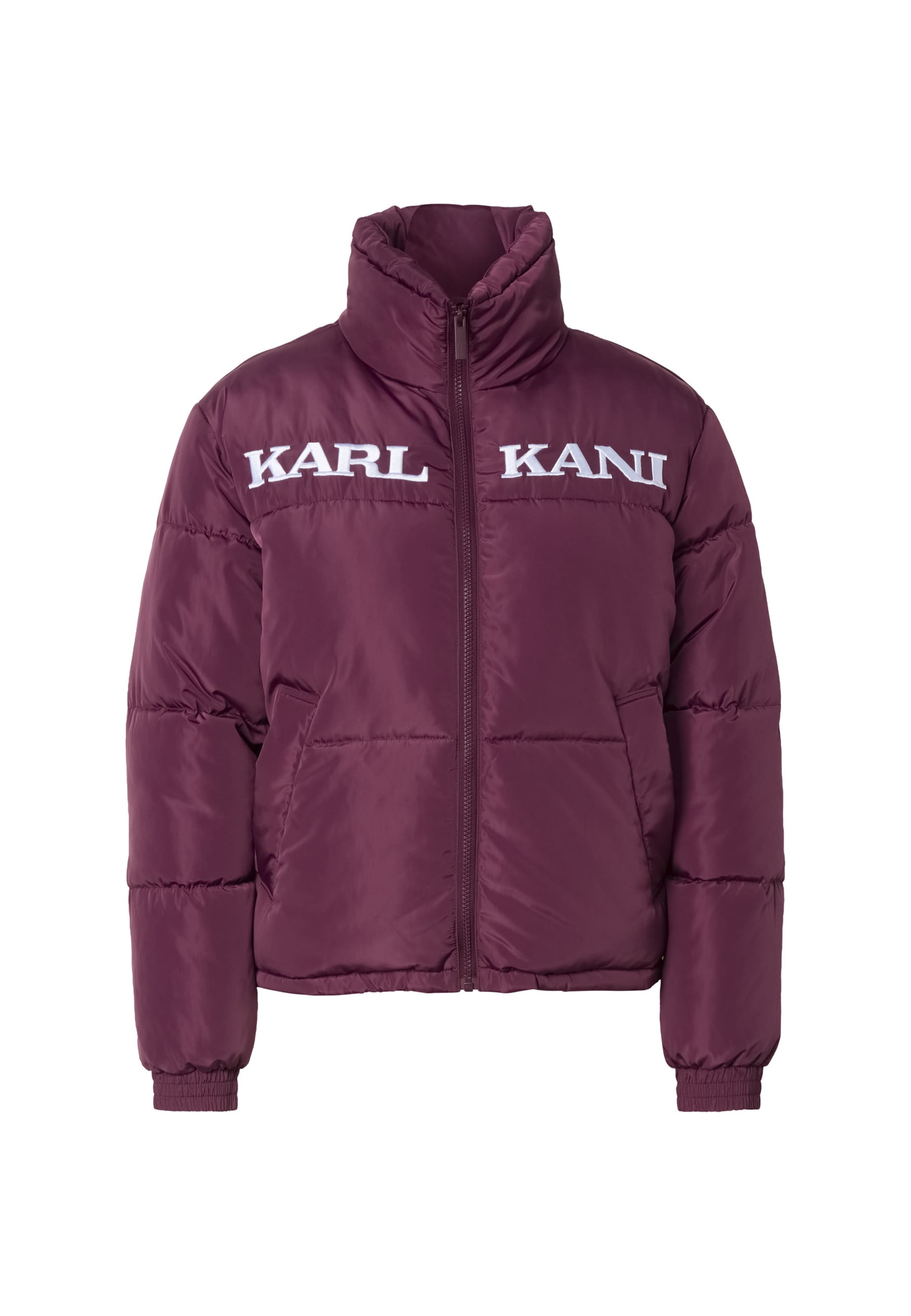 Giacca invernale 'Retro Essential' di Karl Kani in lilla: frontale