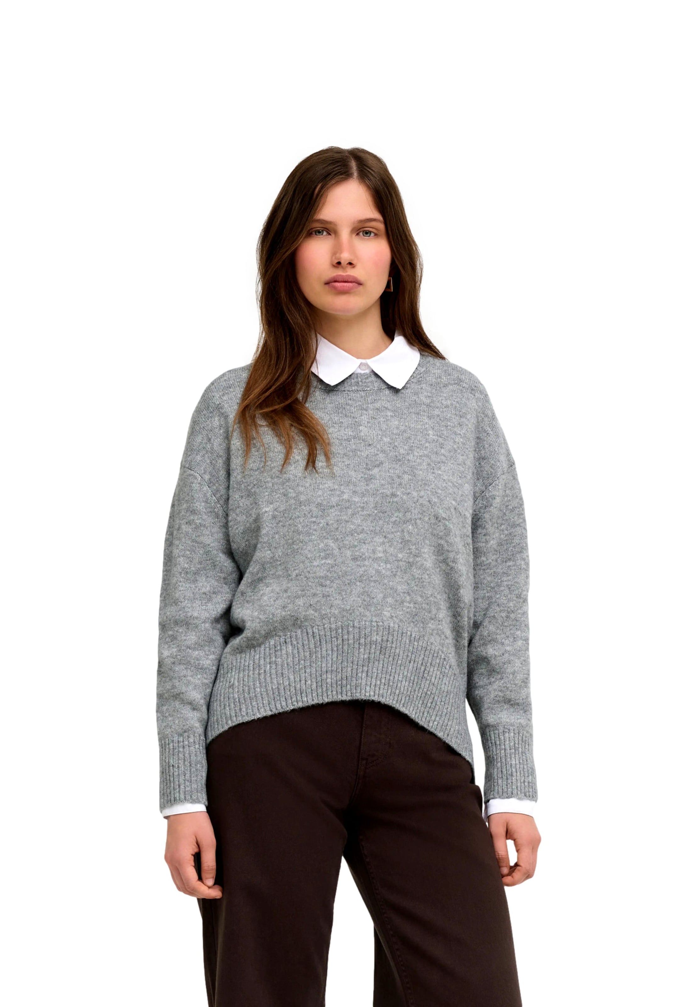 Pull-over ONLY en gris : devant