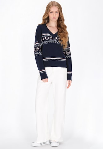 Pull-over DreiMaster Maritim en bleu