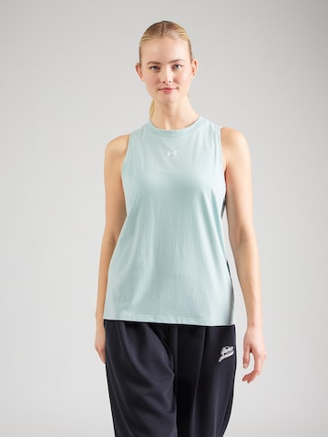 UNDER ARMOUR Sports Top 'Off Campus' in Green: front