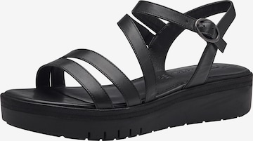 TAMARIS Strap Sandals in Black: front