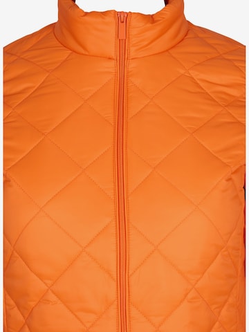 Zizzi Between-Season Jacket 'Diamond' in Orange