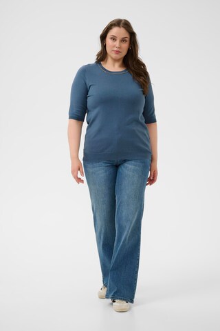 KAFFE CURVE Trui 'Carla ' in Blauw