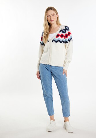 DreiMaster Maritim Knit Cardigan in White