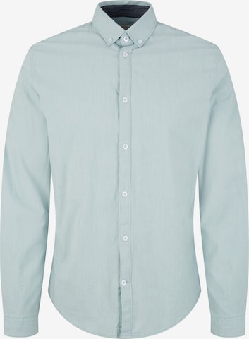 TOM TAILOR Button Up Shirt in Green: front