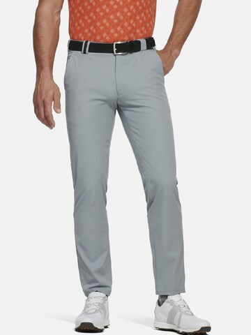 MEYER Slim fit Chino Pants 'Augusta' in Grey: front