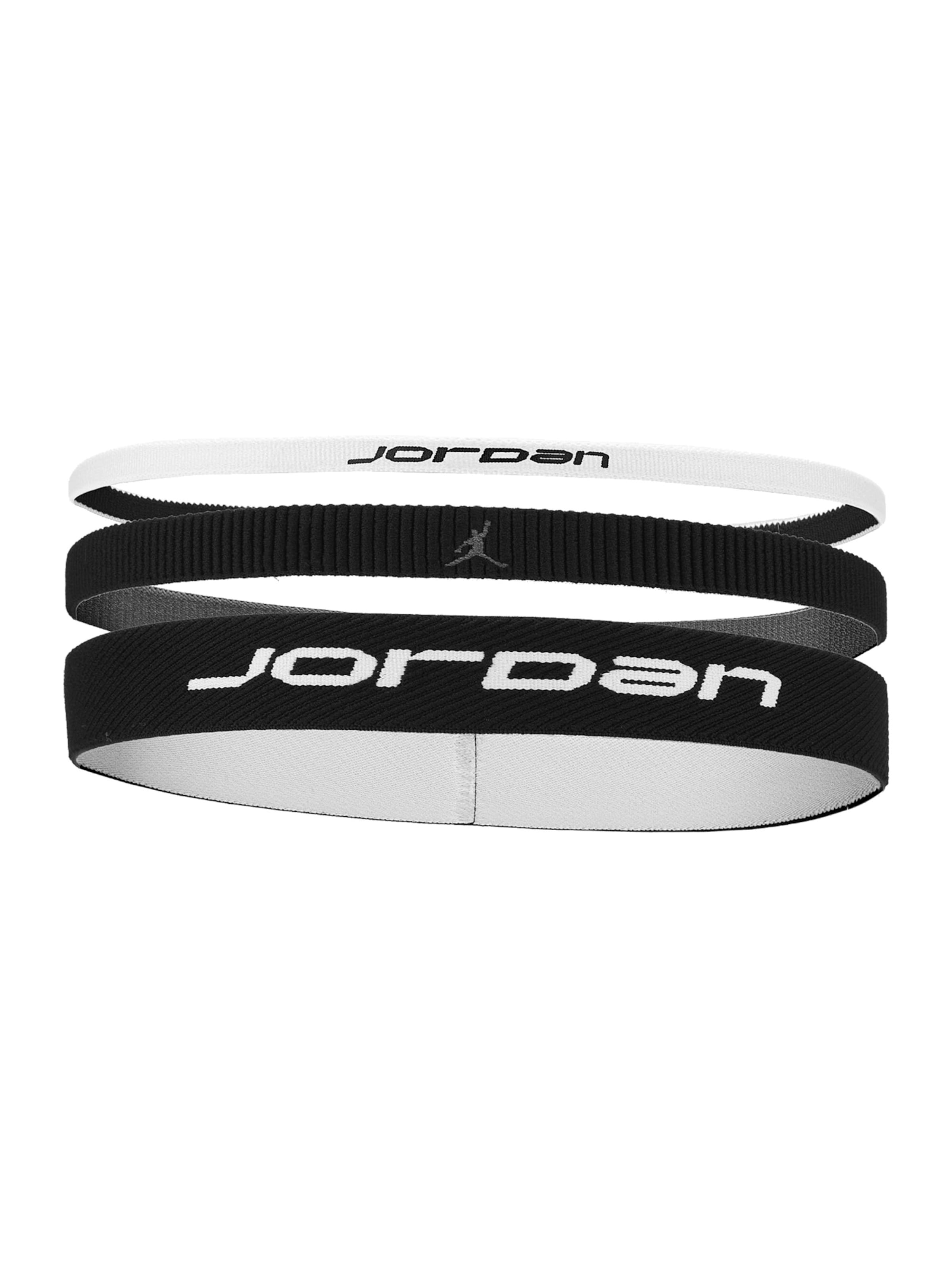 Jordan Αθλητική κορδέλα μετώπου σε μαύρο / λευκό, Άποψη προϊόντος