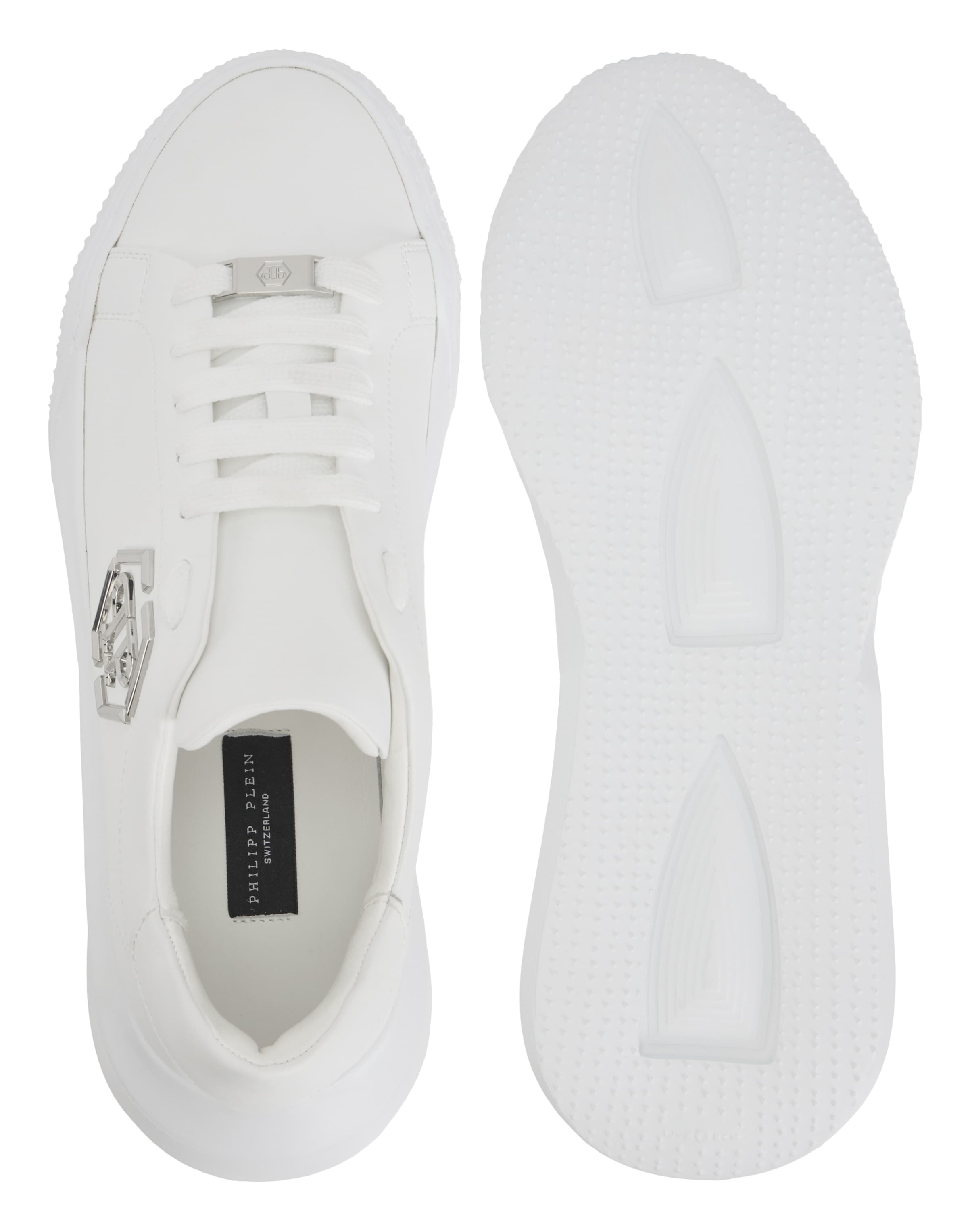 Sneaker bassa di Philipp Plein in bianco