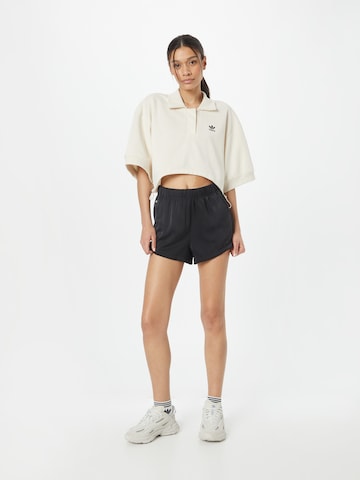 ADIDAS ORIGINALS Loosefit Housut 'Premium Essentials Satin' värissä musta