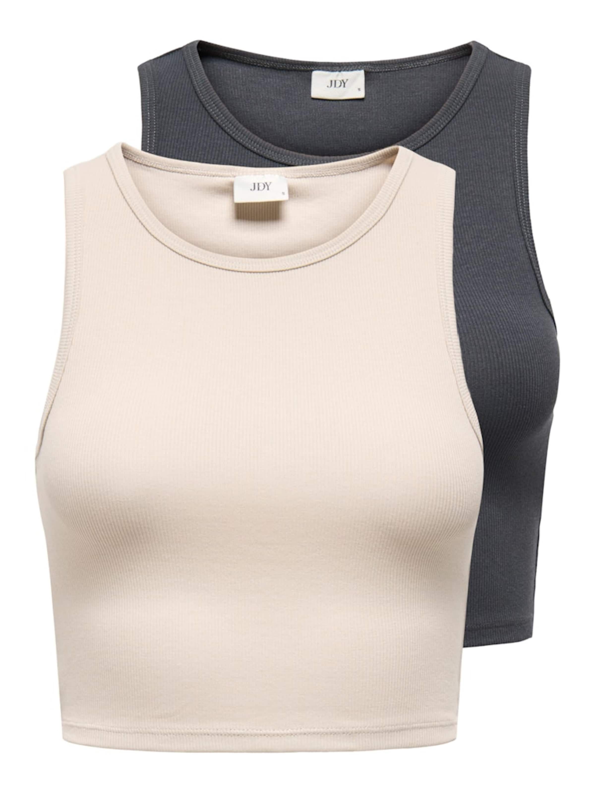 JDY Плетен топ 'JDYSofia' в бежово: отпред