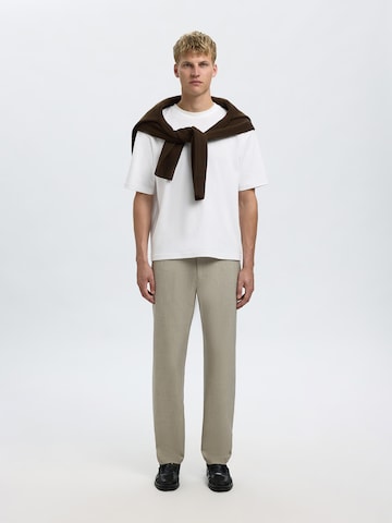 Regular Pantalon chino 'SLHROBERT' SELECTED en beige