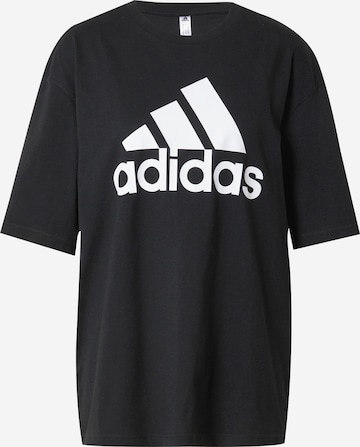 melns ADIDAS SPORTSWEAR Sporta krekls 'Essentials': no priekšpuses