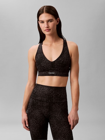 Calvin Klein Sport Sport bh in Zwart: voorkant